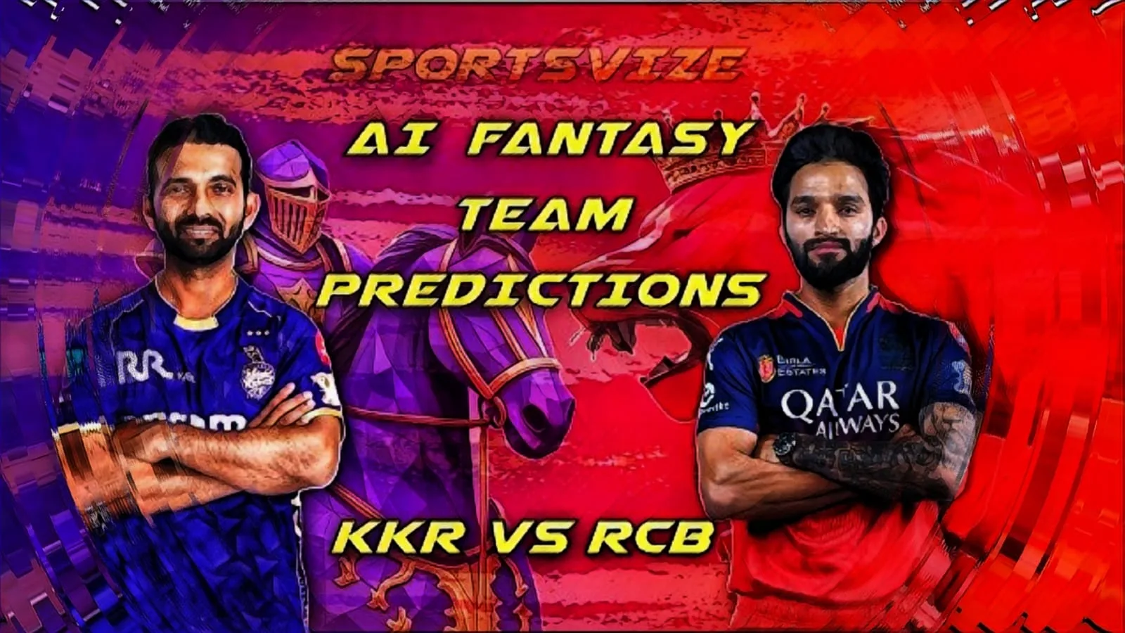 KKR vs RCB AI-based predictions for Fantasy Team Selection IPL 2025